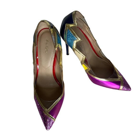 Aldo High Heels Color Block - Picture 3 of 5